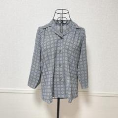 ♡セレンナ♡ 長袖シャツ　総柄　昭和レトロ　90s 80s ヴィンテージ　12号