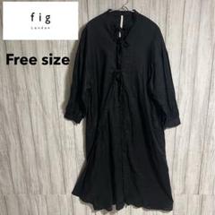 fig London フィグロンドン 花柄襟付きワンピース F fig London フィグロンドン 花柄襟付きワンピース F