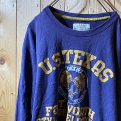 ss4777 Dickies ディッキーズ ロンT 長袖Tシャツ 紺 L