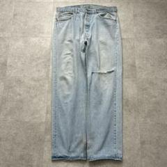素敵でユニークな Levi's アメリカ製 90s 501 グランジ w38 クラッシュデニム パンツ
