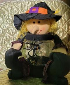 ラストハロウィン 魔女 人形 プラスチッククッキージャー付き
