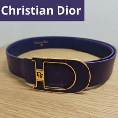 【美品】Christian Dior レディースベルト　Cロゴ　金金具　ネイビー 2025年最新】Christian Dior レディース ベルトの人気アイテム