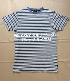 90s DKNY マルチボーダー Tシャツ サイズM アメカジ