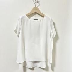 mmm theory luxe 現行モデル 二枚仕立てブラウス アイボリー mmm様専用 theory luxe 現行モデル 二枚仕立てブラウス