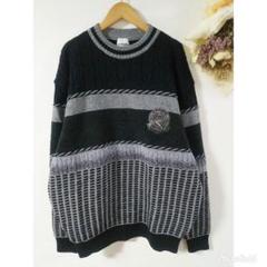 ヴィンテージ ノルディックニット プルオーバー フェルト メタルフック