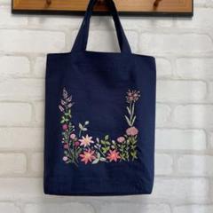 ハンドメイド・ 青のモンステラのトートバッグ ハンドメイド♦︎ハワイアンキルトバッグ♦︎トートバッグ