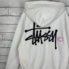 特別オファー ステューシー スウェットパーカー 刺繍ロゴ ピンク 専用 STUSSY - パーカー