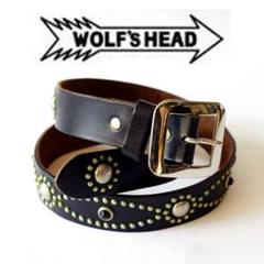 ウルフズヘッド　スタッズベルト　32 ゴローズ　キムタク WOLF'S HEAD ウルフズヘッド CROSS BONE STUDS BELT クロス