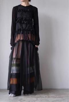 新品　chikakisada 23AW チュール　ワンピース　sacai Tulle onepiece-チュールワンピース-Chika Kisada（チカキサダ