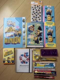 ミニオンズ＆ドラえもん&キティちゃん＆学習教材付録などの未使用品雑貨まとめ売り