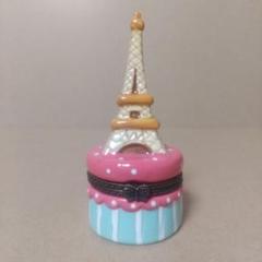 リモージュボックス Peint main 小物入れ 手描きエッフェル塔