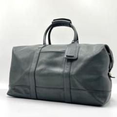 【良品】オールドコーチ　レザー　ボストンバック　ドイツホック　黒　ショルダー USA製 COACH オールド コーチ レザーショルダーバッグ 黒