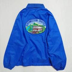 80s ヴィンテージ Auburn USA製 ナイロンコーチジャケット L 青 70s 70年代 80s 80年代 コーチジャケット カスタム │ヴィテージ