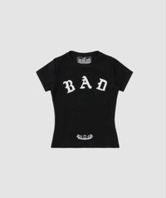 【BADBLOOD】ヴィンテージロゴスリムTシャツ - ブラック ◇24SS BADBLOOD Vintage Logo Slim T-Shirt/3色◇ (BADBLOOD/T