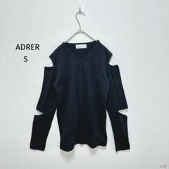 アドラー| メンズ・ダブルカットスリットロングTシャツ【S】Vネック 個性的