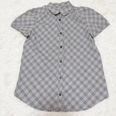 BURBERRY BLUE LABEL 半袖　フレンチスリーブ ブラウス BURBERRY BLUE LABEL バーバリーブルーレーベル ノバチェック