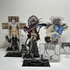 デスノート展　ジオラマ　アクリルスタンド　夜神月　L メロ　弥海砂　ミサ デスノート展 コマプレートスタンド 夜神月 弥海砂 ミサミサ