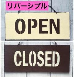 オープンクローズド看板　opencloseプレート　オープンパネル　ドアプレートのサムネイル