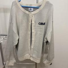 CAMP7 ボタン付きカーディガン Mサイズ クリーム色