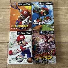 【4本セット】ＧＣソフト『マリオテニス、ゴルフ、スタジアム、ストライカーズ』