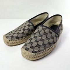 グッチ GUCCI エスパドリーユ GG柄 8 メンズ スリッポン 26.5cm