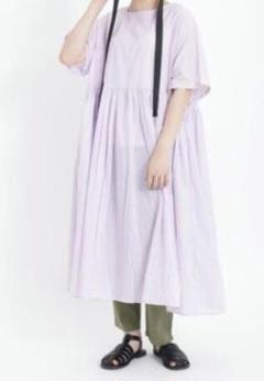 Samansa Mos2 ✩ サマンサモスモス 先染め柄アソート前後着ワンピース