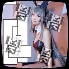 G153 レディース コスプレ 青ブタ 桜島麻衣 先輩 & バニーガール 黒