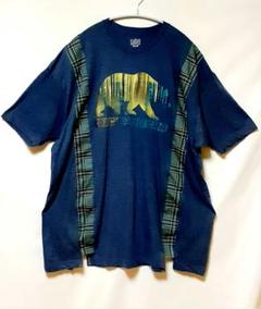 『古着リメイクTシャツ、熊』No.747