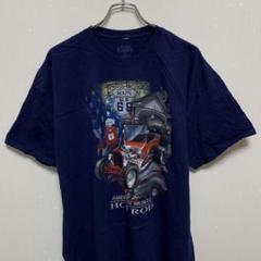 ホットロッド HOT ROD アメ車　カープリント　半袖　Tシャツ　古着　2XL