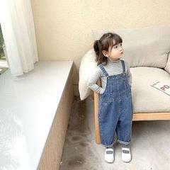サロペット 90 デニム オーバーオール ゆったり 子供服 女の子 男の子