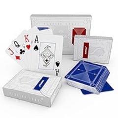 プラスチック100%トランプセット 2デッキ ポーカーサイズ