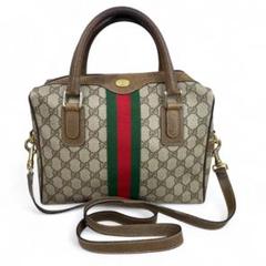 美品 ✨ グッチ シェリーライン ハンドバッグ アクセサリーポーチGG柄 GUCCI グッチ GG柄 シェリーライン トートバッグ ハンドバッグ