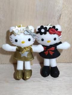 【希少】サンリオ 足長キティ　金花サングラスぬいぐるみ　キーホルダー　非売品 希少】サンリオ 足長キティ 金花サングラスぬいぐるみ