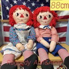 296♡ラガディ・アン＆アンディ　横目　刺繍　希少　アンティークドール　ペア 296♡ラガディ・アン＆アンディ横目刺繍希少アンティークドールペア