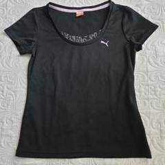 PUMA 黒 メッシュ Tシャツ size s