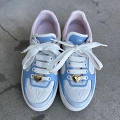 Louis Vuitton キッズスニーカー ネイビー ひ☻美品 LOUIS VUITTON(ルイヴィトン) スニーカー ネイビー サイズ 10