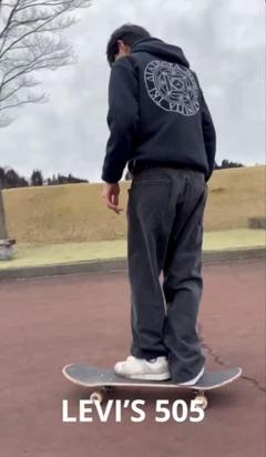90s Levi's 505 ブラックデニム スケーター ストリートのサムネイル