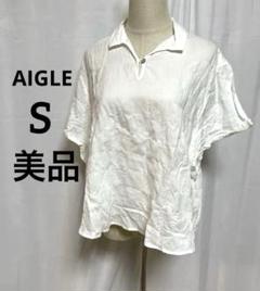 AIGLE S 美品　薄手 半袖ブラウス