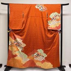 408mh42〇付下げ 絞り染 金彩 地紋 花 青海波 七宝〇美品 - メルカリ