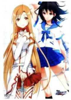 A1布ポスター アスナ＆姫柊雪菜