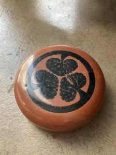鼈甲細工 べっ甲 家紋 三つ葉葵 額入り 鼈甲細工 べっ甲 家紋 三つ葉葵 額入り