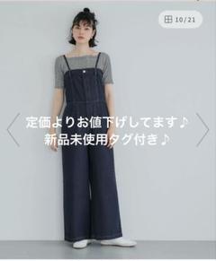 coca サマーデニムサロペット　s