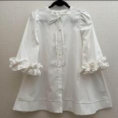 お値下げ中　fit more ボリュームフリルスリーブブラウス