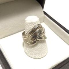 platina silver ウェーブリング 925 ring vintage