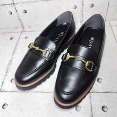 使い勝手の良い DIANA ダイアナ 極美品】 ビットローファー レザーシューズ 黒 靴