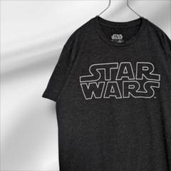 【STARWARS】公式ロゴTシャツ 杢ブラック Lサイズ