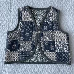 vintage パッチワーク　オールドキルト　ベスト リバーシブル　キルト vintage パッチワーク オールドキルト ベスト リバーシブル キルト