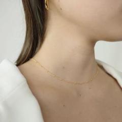 RUMEL 18KGP Dot necklace ゴールド ネックレス 箱付き - メルカリ