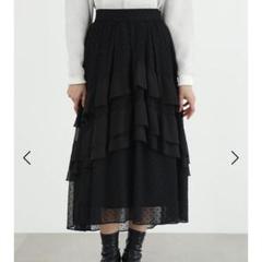 JILLSTUART ドットシフォンティアードスカート