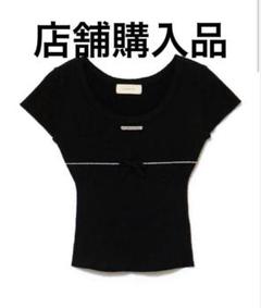 トップス andmary putty ribbon tops black Andmary Putty ribbon tops black - メルカリ